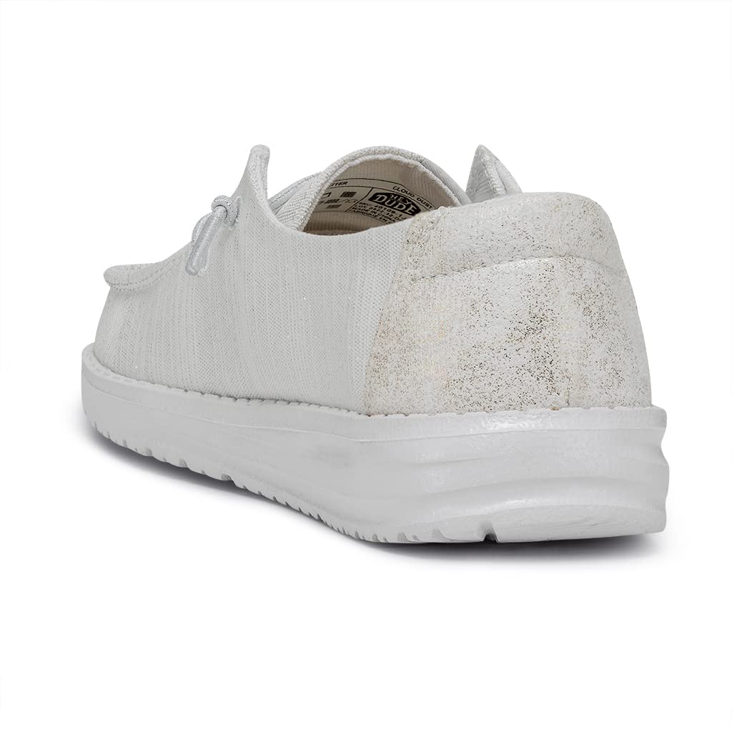 HEYDUDE Wendy Youth Glitter Moc Toe Shoes