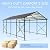 Heavy Duty Carport Kit, All-Weather Galvanized Steel Car Canopy, Oversized Canopy Garage with Sidewalls, Metal Carport for Truck, RV, Boat 21x11 Ft