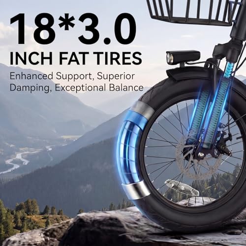 Vivi Electric Tricycle for Adults & Seniors Step-Thru Fat Tire Fold e Trike by Vivi - Image 9