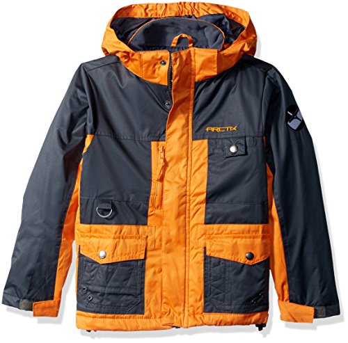 Arctix Boys Edge Insulated Winter Jacket, Burnt Orange, Medium