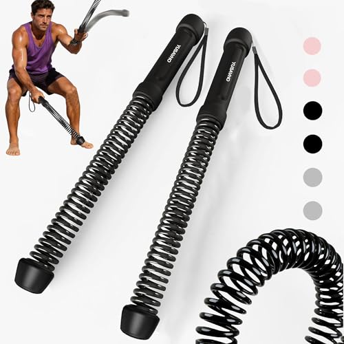 Ropeless Battle Ropes for Home Gym-Portable Cordless Training Rope Fitness Equipment for Men & Women,Weighted Workout Ropes for HIIT,Versatile Exercise Equipment for Home and Travel(Black)
