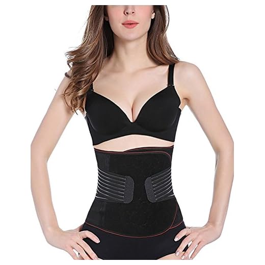 TieNew Dam magbälte magband bälte efter födseln smal bälte korsett efter graviditet bälte magband bälte design bälte bra för minskningar eller efter födseln kardborreband smalare, svart, M