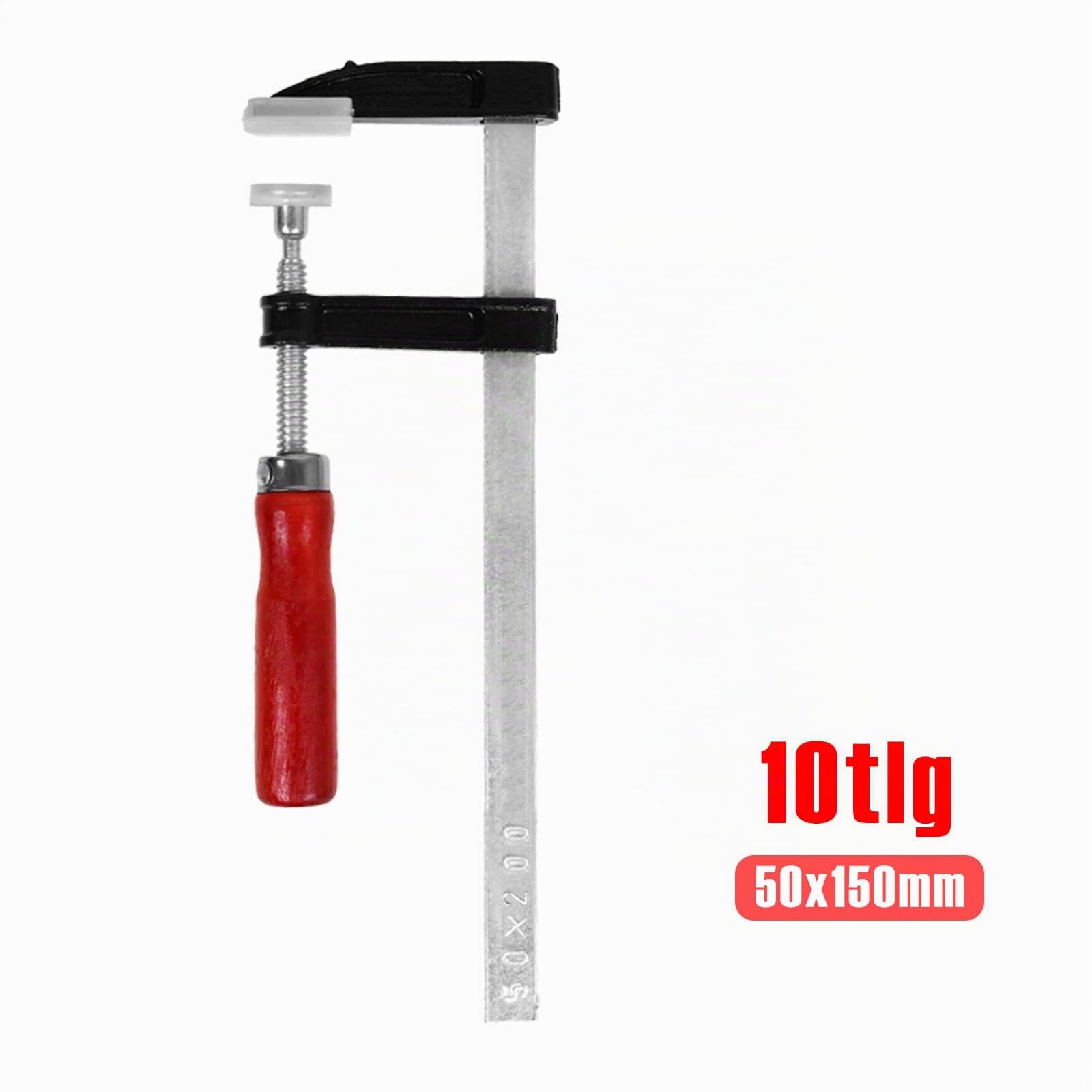 Serre Joint, Jeu de Serre-joint à une Main Légers 10 Pièces avec Libération Rapide, Largeur de Serrage 150/200/300mm, Profondeur de Serrage 50 mm