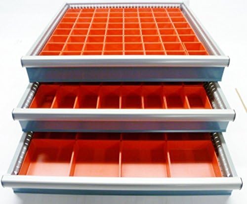 Schaller 112 Pc Red Plastic Box Assortment 2" Deep - Three (3) Sizes