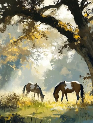 Diamond Painting Cheval 70x95cm | Évadez-vous du Stress avec ce Grand Kit Adulte