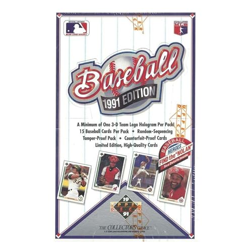 Upper Deck 1991 Baseball High Series boîte scellée de collection premium
