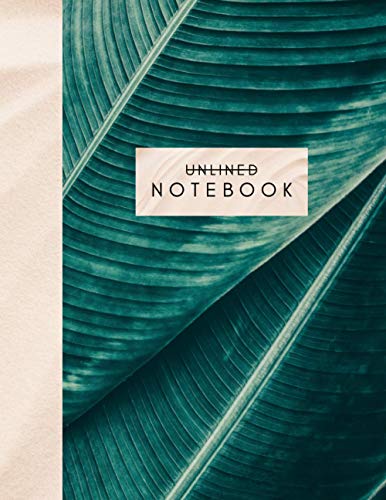 Unlined Notebook: Blank Page Journal - Green Nature Cover Photo - 110 Pages (Nature & Environment Notebooks)