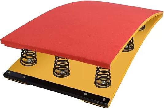 Heavy Duty Vault Spring Board 9 Springs Gymnastics Springboard, Adults Teens Springs Vault Equipment Springboard with Anti-Slip Felt & Feet Pads for Gymnastics Beam Bar, Home Gym