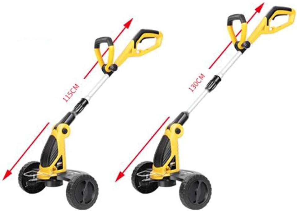 Lawn Mowers Electric Lawn Mowers Push-Type Small Lawn Mowers Household Garden Adjustable Multifunctional Mowers (Yellow 0.35m)