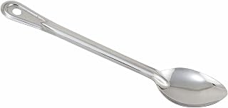 Winco BSOT-13 13-Inch Solid Stainless Steel Basting Spoon - Durable Commercial Kitchen Serving Tool