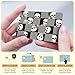 BSADKJFQO 4 Pcs Card Skin, Credit Card Skin for Transportation Key, Waterproof Vanly Debit Card Skin, Cute Personalizing Card Sticker, Slim Card Cover for Small Chips Cute Skull Face