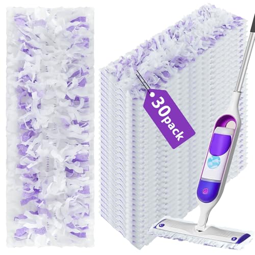 Image of 30 Count Disposable Power Mop Refills for Swiffer Power Mop, Replacement Power Mop Pads Suitable for Multi-Surface Household Floor Cleaning