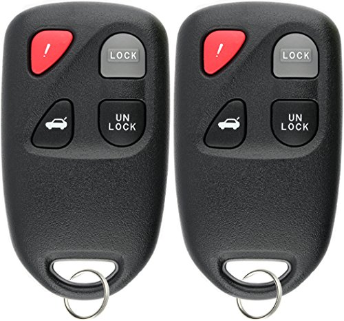 KeylessOption Keyless Entry Remote Car Key Fob for Mazda 3 2007-2011 Mazda3 KPU41777 (Pack of 2)