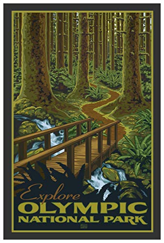 Art of Place - Olympic National Park Giclee Art Print Poster by Artist Paul Leighton, 12