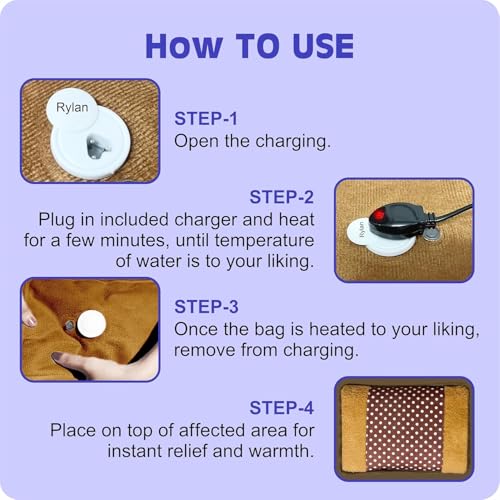 TEKCOOL heating bag, hot water bags for pain relief, heating bag electric, Heating Pad-Heat Pouch Hot Water Bottle Bag, Electric Hot Water Bag,Heating Pad For Pain Relief(Multicolour) (Image - 2)