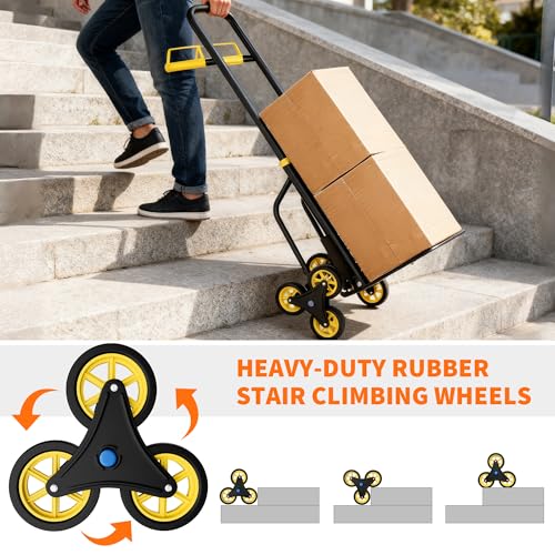 Carretilla de mano para escaleras 440 lb con 6 ruedas antideslizantes miniatura 5