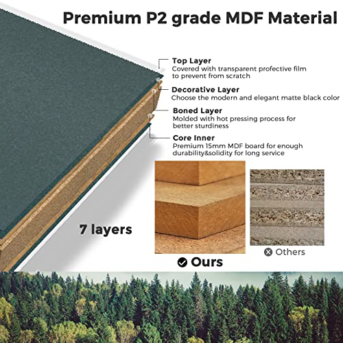 Vrullu Storage Cabinet, Teal Free Standing Buffet Cabinet, Accent Kitchen Cabinet With Tempered Glass Doors, Wood Display Cabinet With Adjustable Shelf For Living Room, Dining Room, Hallway (1, Green) #TOP3