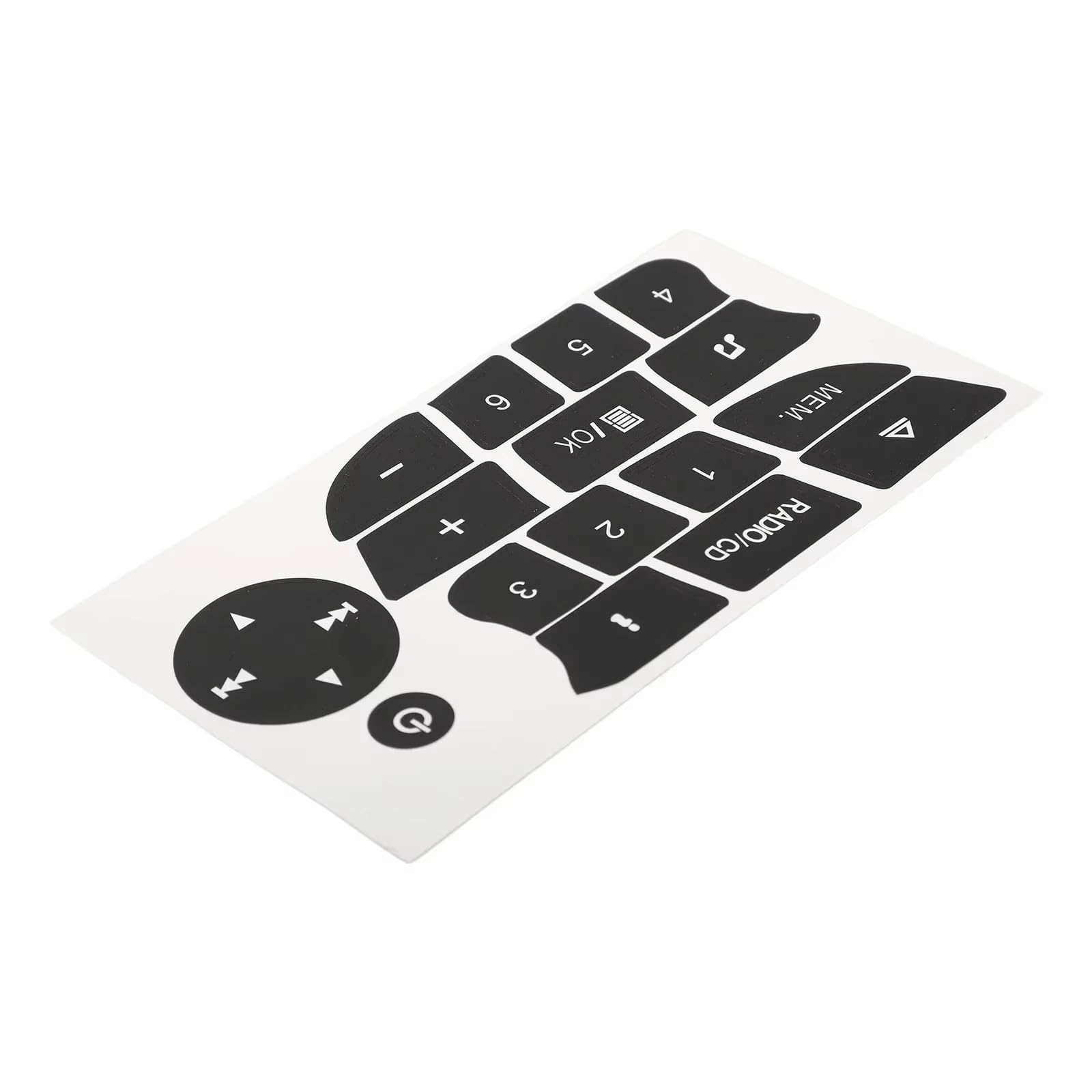 Modification Interior Compatible with Clio 2009 2010 2011 CD Radio Button Repair Sticker Decals Auto Interior Stickers Accessory Accessories