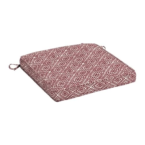Red Hadrian Tile Replacement Cushion 20 X 20 X 4 In (Set Of 2 Shipped In Re-Sealable Vacuum Storage Bag) For Outdoor Patio Furniture #TOP2