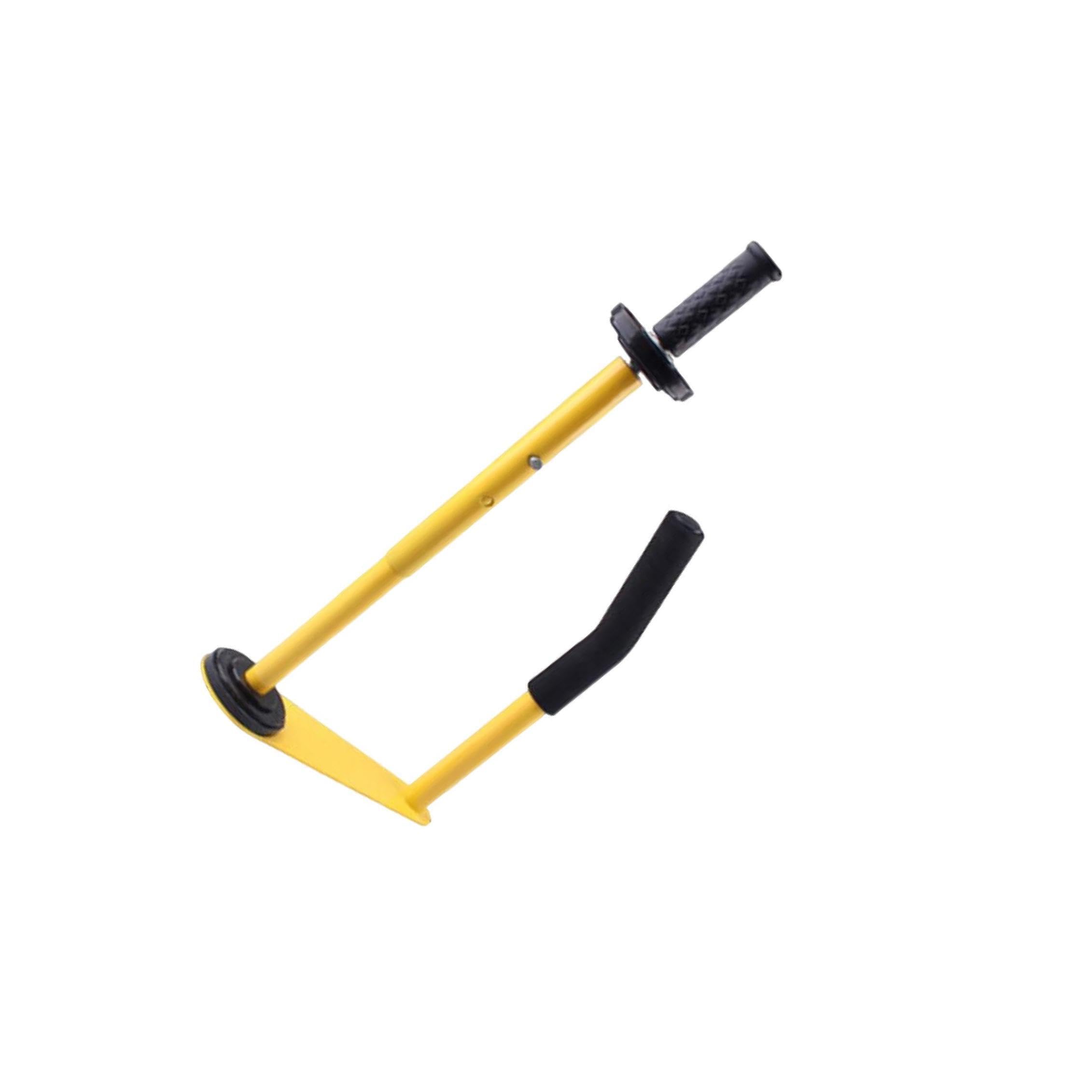 Distributeur de film étirable professionnel, léger et robuste, facile à installer, réglable, pour une expérience de filmage optimale. Distributeur film rétractable jaune professionnel.