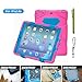 ACEGUARDER Apple Ipad Air Ipad 5 Case Waterproof Rainproof Shockproof Kids Proof Case for Ipad 5 (Gifts Outdoor Carabiner + Whistle + Handwritten Touch Pen) (Aceguarder Brand) (ROSE/BLUE)