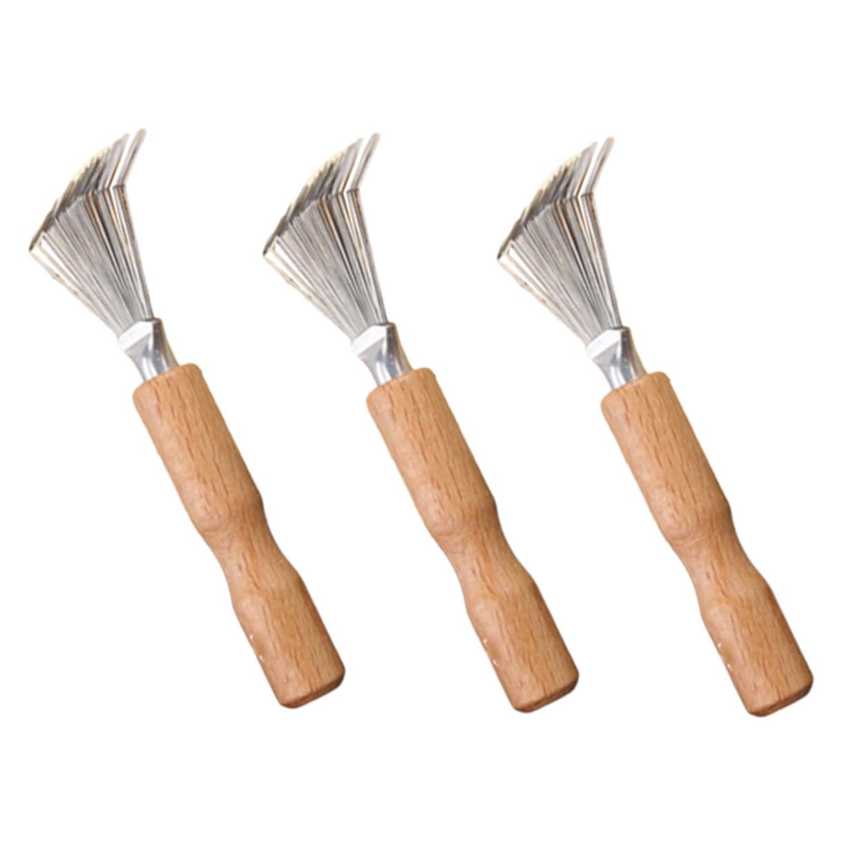 Beatifufu 4sets Hair Brush Cleaner Hair Comb Cleaning Brush Comb Detangler 3pcs*4