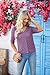 GRACE KARIN Womens Cardigan Sweaters Short Sleeves V-neck Bolero Cardigans Crochet Knit Open Front Shrugs Purple M
