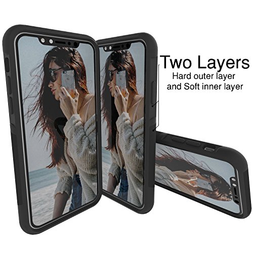 Unnito Hybrid Commuter Designed For Apple Iphone Xs Case With Design (2018) - Designed For Apple Iphone X Case Black - Nebula Space #TOP5