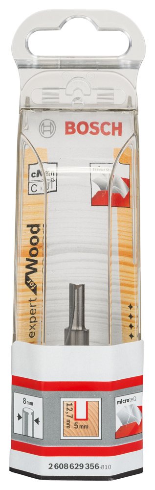 Bosch Profesional Frezy do wpustów, wykonane w całości z węglików spiekanych 8 mm, D1 5 mm, L 12,7 mm, G 51 mm