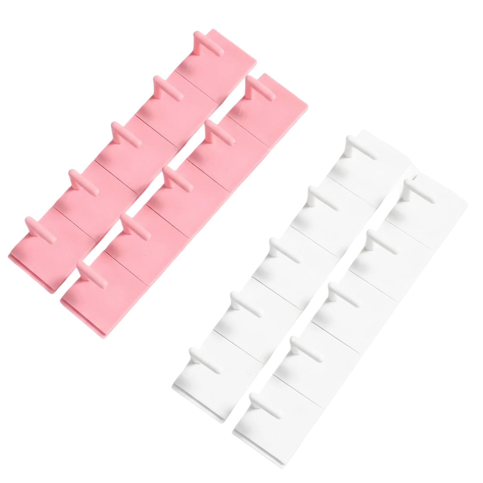 20-Piece Nail Stand for Press Ons, Nail Practice Stand and False Nail Display Holder, White and Pink Nail Art Tools for Painting Nails-image-5