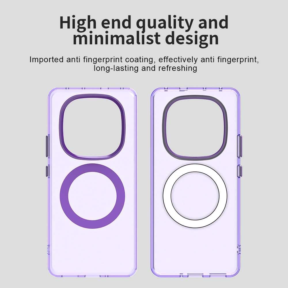 Compatible with Redmi Note 14 Pro 5G Case Cover,Supports Wireless Charging,Shockproof Magnetic Phone Case，Compatible with Xiaomi Poco X7 5G Case Purple - Image 6