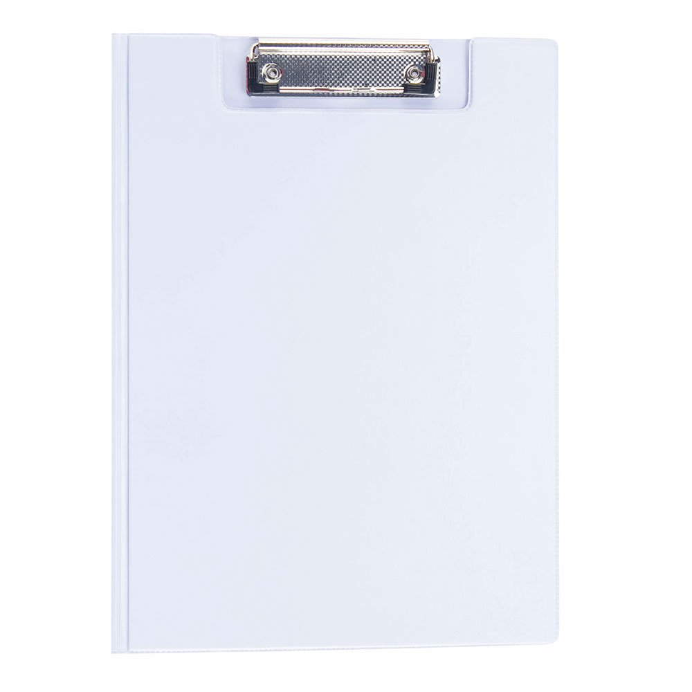 eBuyGB - Portapapeles (A4, PVC, plegable), color blanco