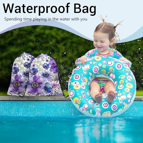 Image of Blossom Wildflowers Gymnastics Grip Bags Small Drawstring Athlete Bag for Sport Dance Gym