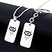 Produktbild MINTUAN Zwei stück Neue Spiel Edelstahl Neverwinter nächte schlüsselanhänger anhänger North Eye Logo Choker schlüsselanhänger männer Spiel Cosplay schmuck