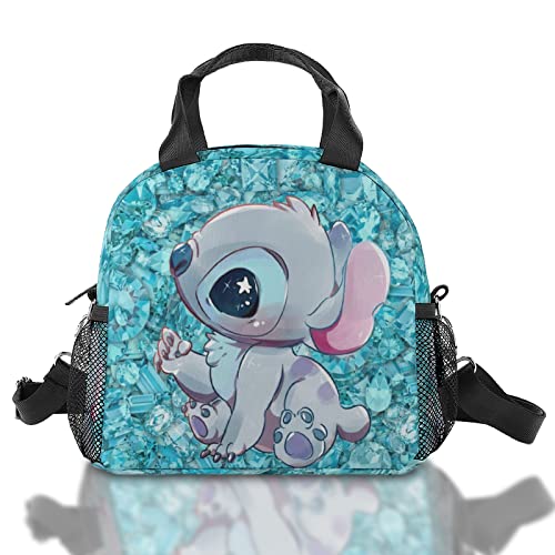 Bxxnos Cute Anime Cartoon Insulated Lunch Bag With Adjustable Shoulder Strap,Durable Freezable Lunch Box, Reusable Lunch Box Insulated For Women,Men,Kids, Work, Office, Picnic, Outdoor #TOP25
