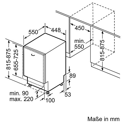 Siemens SP61IX05KE iQ100 Geschirrspüler Vollintegriert, 45 cm breit, Besteckkorb, intensivZone mit starkem Sprühdruck… – Bild 8