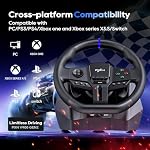 PXN Gaming Steering Wheel - 270/900° V900 GEN2 Sim Racing Wheel with Pedals Paddle Shifter - for Xbox One,Series S|X, PC, PS4, Switch - Image 2