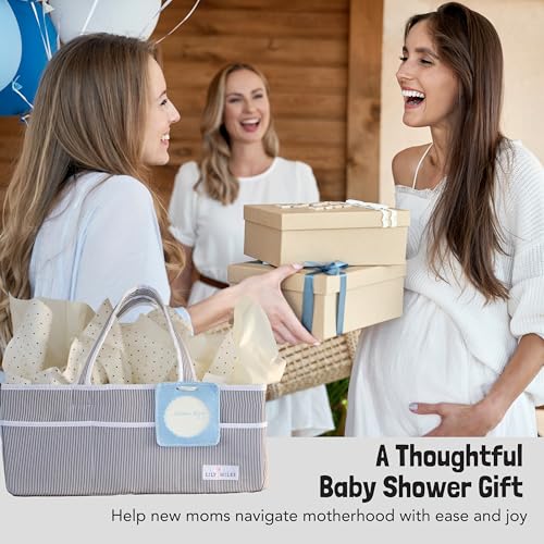 Lily Miles LM003 Baby Diaper Caddy - Large Organizer Tote Bag For Baby Essentials Boy Or Girl - Baby Shower Basket - Nursery Must Haves - Registry Favorites - Newborn Caddie Car Travel thumb #7