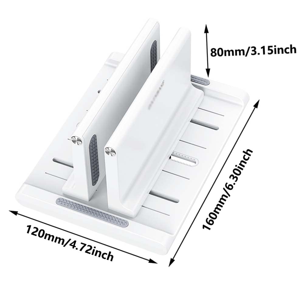 Support Vertical réglable pour Ordinateur Portable pour Bureau, Support pour Ordinateur Portable Compatible avec Tous Les MacBook Pro Air, Mac, HP, Dell, Microsoft Surface, Lenovo-Noir