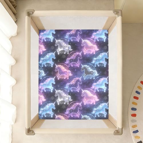 Drap de berceau coton doux galaxie cadeau naissance mixte - 8