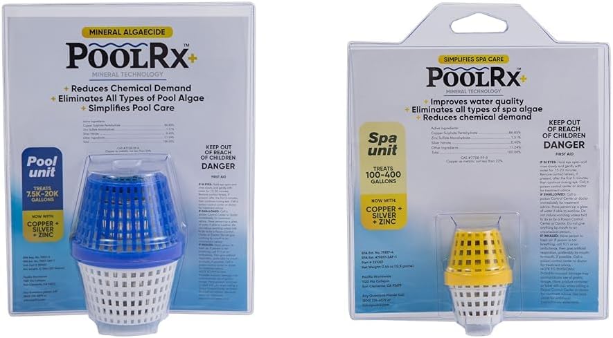 PoolRX+ Pool Unit 7.5k-20k gallons & PoolRX+ spa Unit 100-400 gallons
