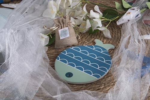 Set mit 4 dekorativen Fliesen 20 x 16 cm aus Keramik, Unterseite aus Kork, Farbe Fish