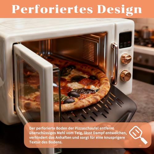 Pelle à pizza perforée en aluminium convient pour retourner les pâtes - 6