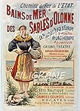 SANS CADRE PostersAndCo ™ SABLES D\'OLONNE Roqi-Poster/Reproduction HQ 40x60cm d\'une Affiche Vintage/Ancienne