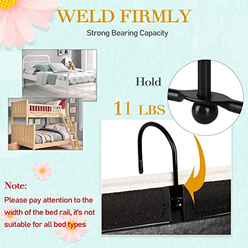 Image of Bedside Storage Caddy /Bedside Hanging Storage Bag for Headboards Bunk Beds Dorm Rooms Book Phone Magazine Holder (Black)
