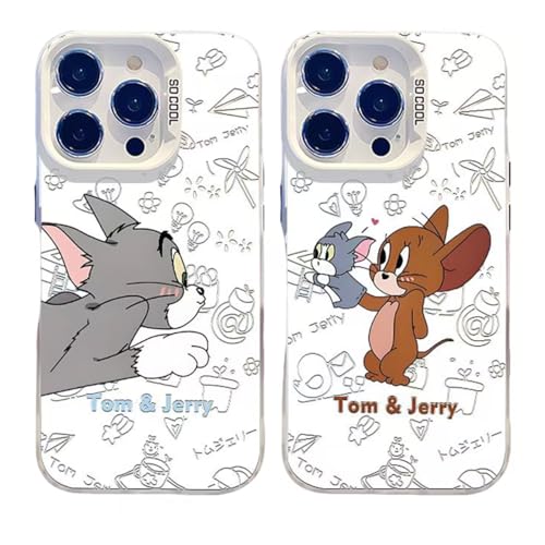 LYLIDIA トムとジェリー iPhone13mini 用 ケース トムとジェリー iPhone13mini TPU カバー スマホケース 落下防止 全面保護 耐衝撃 擦り傷防止