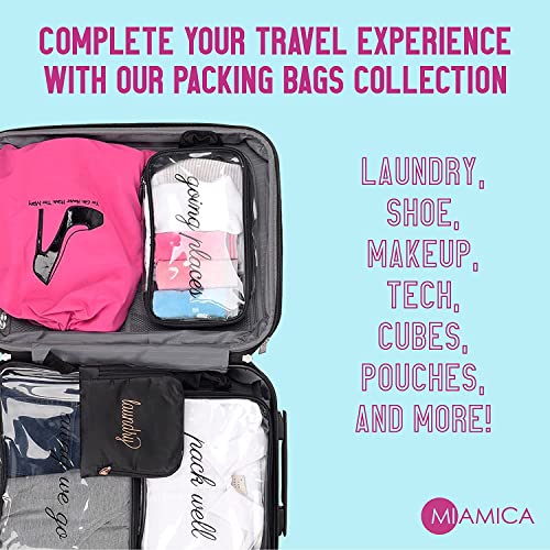 Miamica Camo Shoe Bag for Travel, Black – 11” x 9” x 0.25” – Protects Footwear and Luggage, Fits 1-2 Pairs - Image 4