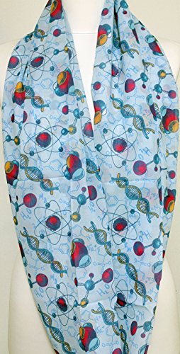 Etwoa Molecule DNA Atom Infinity Scarf Circle Scarf Laboratory Loop Scarf2