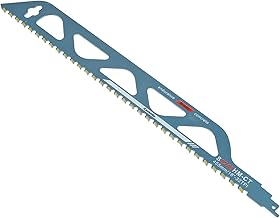 HUAREW Reciprocating Saw Blades, 455mm Sabre Saw S2243HM, Carbide Reciprocating Saw Blade for Metal, Porous Concrete, Brick, Cement Plate (455mm)