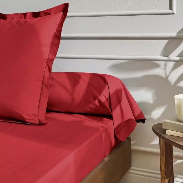 Taie de Traversin Luxe 45x185 cm – Percale de Coton Peigné 100% – 80 Fils/cm² – Douce, Respirante & Haut de Gamme – Certifiée Oeko-TEX pour Lit...